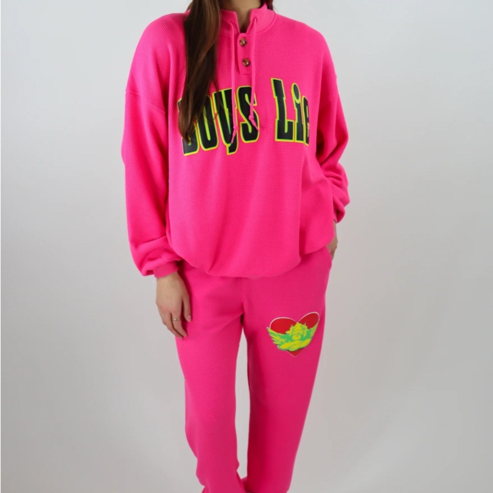 Boys Lie Spunk Thermal Mac Slim Waffle Knit set